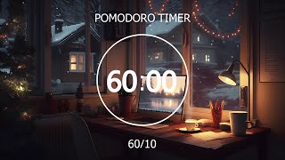 6010 Pomodoro Timer ★︎ Lofi Music Chill And Rain Sound Deep Focus Study and Work ★︎ Focus Station [upl. by Chuch]