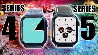 Apple Watch Series 5 vs Series 4  Speed Comparison Review [upl. by Sachsse]