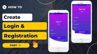 How To Create Login and Register Page in android studio  Login Page in android studio  Part 13 [upl. by Leisam471]