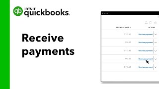 Receive Payments in QuickBooks Online [upl. by Sakram]