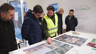 Il Sindaco Dario Nardella in visita a Dicomano Provvedimenti per il ponte sulla Sp 41 [upl. by Ynottirb]