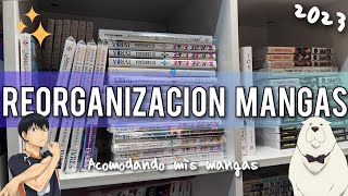 REORGANIZANDO MI ESTANTERIA MANGA📚 [upl. by Yrrag]