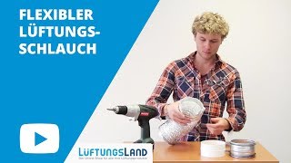 Montage flexibler Lüftungsschlauch [upl. by Idnib830]