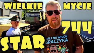 Wielkie mycie Duży Fiat Wołga i NOWY STAR 744 [upl. by Tiffa]