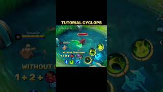 Cyclops tutorial mobilelegends mlbb highlights fyp tutorial [upl. by Leonid]