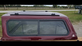 Walkaround NEWused Century fiberglass Cab high truck camper shell for sale 0408 Ford F150 65 bed [upl. by Salomi]