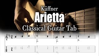 Küffner  Arietta  Classical Guitar Tab [upl. by Erny228]