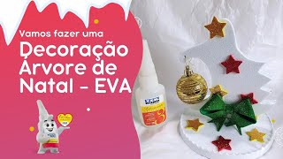 DIY  Decoração de Natal  EVA [upl. by Kcirdnekal]