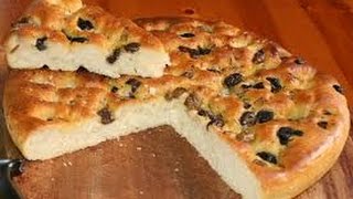 Recette du Focaccia un pain italien [upl. by Ayatnwahs]