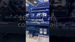 1800KW yuchai diesel engine16 cylinders Large power plant engines dieselgenerator dieselengine [upl. by Pryce]