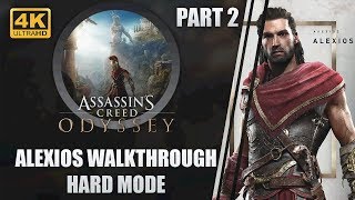 Assassins Creed Odyssey  Hard Walkthrough  Xbox One X 4K  Part 2 quotBounty Huntingquot [upl. by Barbaraanne]