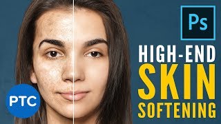 Easily Smooth and Soften Skin In Photoshop  HighEnd Retouching Techniques FREE Action Included [upl. by Lynette935]