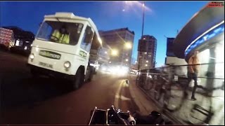 Milk And More Driver Gets Mental and Tries To Run Over Cyclist RoadRage C808LNL [upl. by Ilrahs]