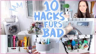 10 HACKS für kleine Badezimmer♥︎• Organisation Stauraumamp Dekoration• Maria Castielle [upl. by Attelocin]