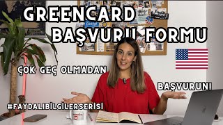 Ücretsiz Green Card Başvurusu Nasıl Yapılır I DV2026 I Geç Kalmayın I faydalibilgilerserisi [upl. by Aisad]