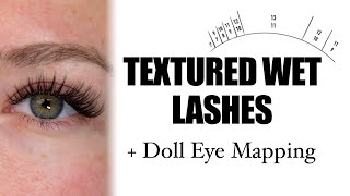 Textured Wet Lash Tutorial  Step by Step Doll Eye Mapping [upl. by Debera]