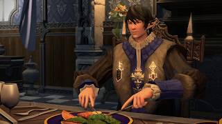 FINAL FANTASY XIV Dinner with Aymeric cutscene [upl. by Ecraep680]