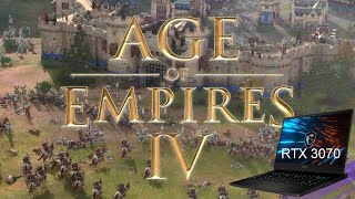 Age of Empires IV  RTX 3070 laptop mobile 130W  i7 10750H  MSI GP66 Leopard [upl. by Thar]