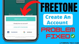 FreeTone Create An Account Problem Fixed 2023  How To Get Free USA Phone Number For WhatsApp [upl. by Ardnal]