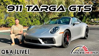 2022 Porsche 911 Targa 4 GTS QampA Live [upl. by Mosra693]