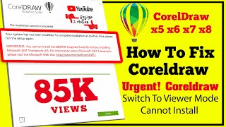 Urgent Corel Draw has switched to viewer mode  Disable Save Export Printer  100 Activation [upl. by Viviyan]