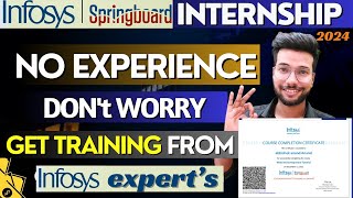 How to get an internship with no experience  Infosys Springboard Online Internship with certificate [upl. by Leibman862]