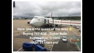 Virgin Atlantic 747400 Economy Flight Review In 4K London Gatwick Sangster International Airport [upl. by Alikam]