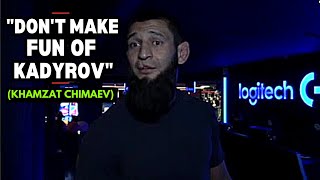 Khamzat Chimaev Gets Angry And Leaves After Reporter Makes Fun Of Chechen Leader Ramzan Kadyrov [upl. by Nawrocki]