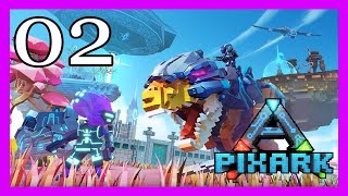 Retour Sur  PixARK  1er Taming amp 1er Fail 02 [upl. by Hitt]