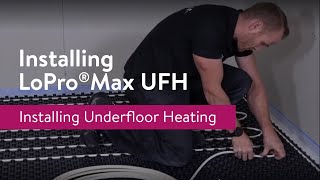 How to install underfloor heating and tile with large porcelain tiles [upl. by Aika]