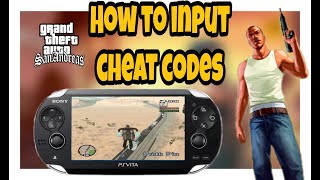 How to input cheat codes on GTA San Andreas port on PSVITA [upl. by Yablon]