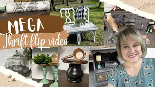 Mega Thrift Flip VideoThrift store makeoversThrifting for profitTrash to TreasureDIY upcycled [upl. by Nothgiel]