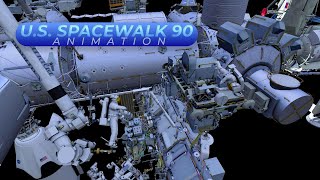 US Spacewalk 90 Animation [upl. by Eelana]