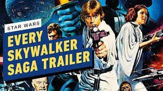 Star Wars Every Skywalker Saga Trailer [upl. by Tabbie53]