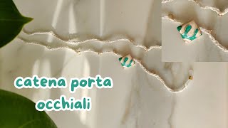 Catenella occhiali alluncinetto facile e veloce  Crochet glasses chain tutorial beginner friendly [upl. by Joshua]