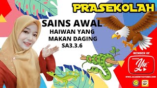 HAIWAN MAKAN DAGING  SIRI 1 SA336 i  prasekolah sainsawal tabiatpemakananhaiwan [upl. by Nairrot]