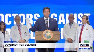 Gov DeSantis campaigns in Naples against Amendment 4 [upl. by Taam11]