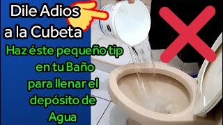 Deposito del inodoro no llena SOLUCION Facil  Tips para el Baño [upl. by Ateuqahs940]