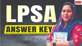 LPSA ANSWER KEY  AIMS STUDY CENTRE PALAKKAD [upl. by Irtimid]