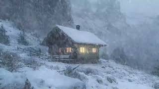 Relaxing Winter Sounds for Sleeping  Cold Snowstorm Ambience with Heavy Wind Blow amp Blizzard Snow [upl. by Leitnahs]