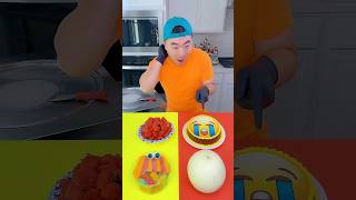 Emoji cake vs spicy sauce ice cream challenge🍨 funny by Ethan Funny family [upl. by Repooc]