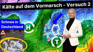 Wintereinbruch Wettermodelle rechnen mit Kälte Frost und Schnee Hochdrucklage kippt nach Westen [upl. by Marleen137]