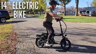 Favoto 14quot Folding Electric Bike [upl. by Letsou]