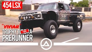 Ford F100 Trophy Truck “Barely Street Legal” Throwing Down [upl. by Swayder]