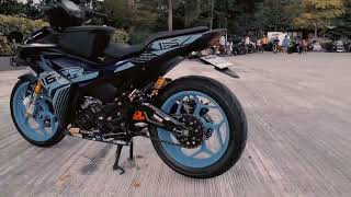 Yamaha Sniper 155  sample build  Big tire concept [upl. by Grosz]