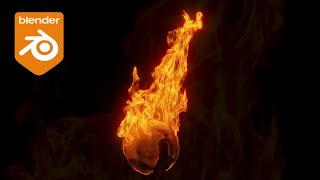 Blender Tutorial  Realistic Fire for Still Renders [upl. by Pinto585]