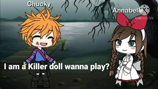 Chucky Vs Annabelle Gacha Life✔ Who do you think won RuscilleGacha [upl. by Chafee810]