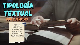 TIPOLOGÍA TEXTUAL CON EJEMPLOS 📝 [upl. by Rora]