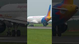 Jet2 A321NEO Take Off at Manchester Airport shorts [upl. by Ataliah]