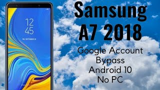 Samsung a7 2018 frp bypass android 10a7 frp bypass 2020a750f frp bypass samsung a750f frp unlock [upl. by Sausa748]